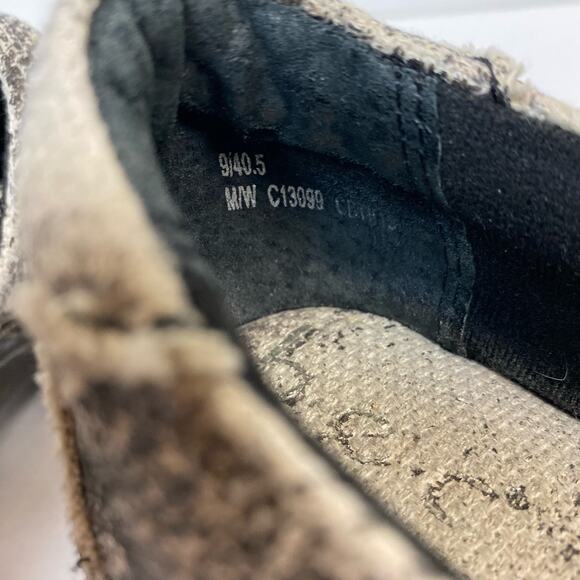 BOC Born Black Swirl Fabric Comfort Clogs Shoes Size 9 - Picture 7 of 8